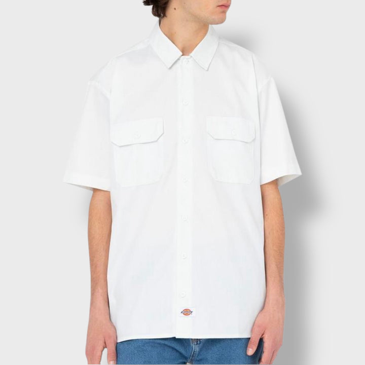 Dickies Work Shirt SS Rec white - Shop-Tetuan