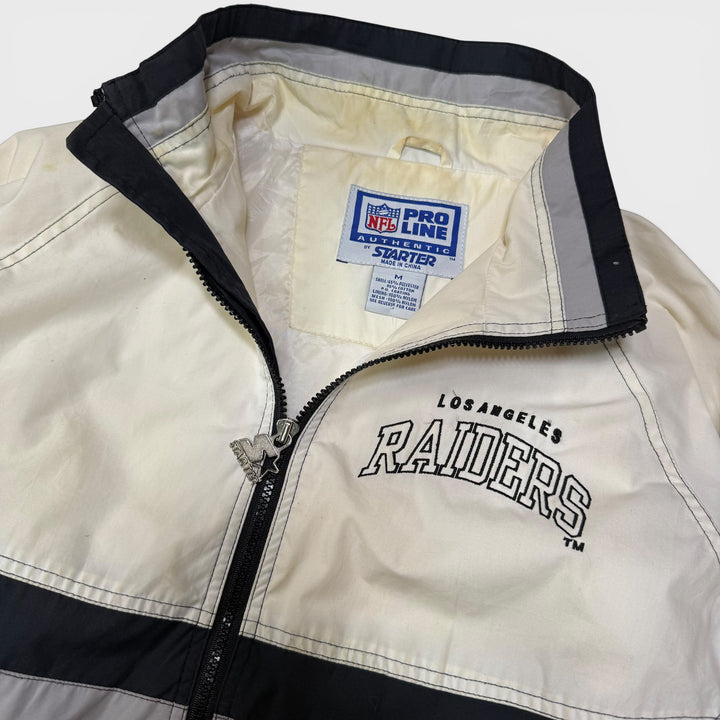 Starter Pro Line NFL 90s Vintage windbreaker Los Angeles Raiders black/white M - Shop-Tetuan