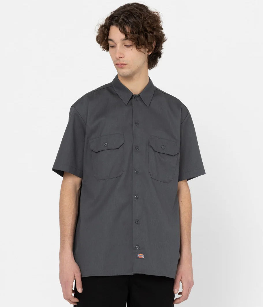 Dickies Short Sleeve Work Shirt charcoal grey - Shop-Tetuan
