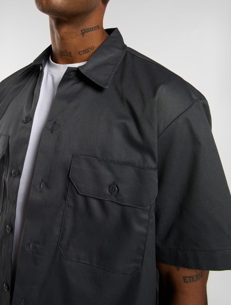 Dickies Short Sleeve Work Shirt charcoal grey - Shop-Tetuan