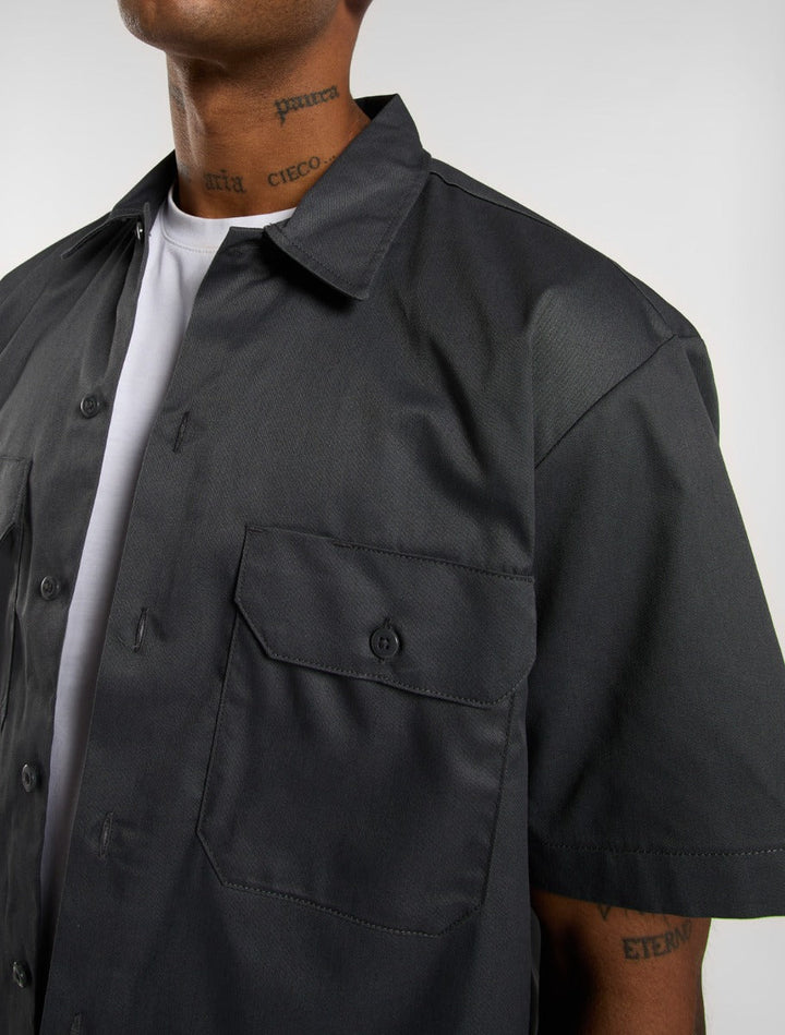 Dickies Short Sleeve Work Shirt charcoal grey - Shop-Tetuan