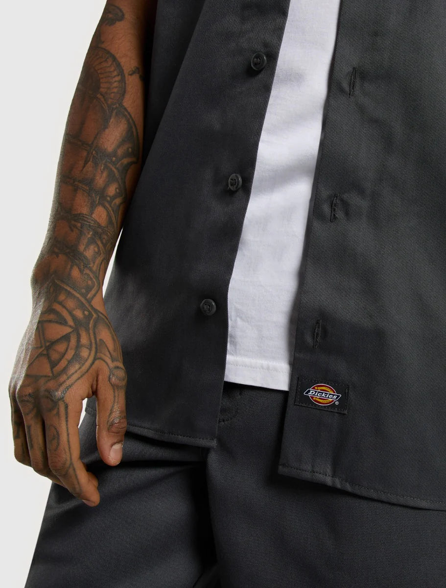 Dickies Short Sleeve Work Shirt charcoal grey - Shop-Tetuan