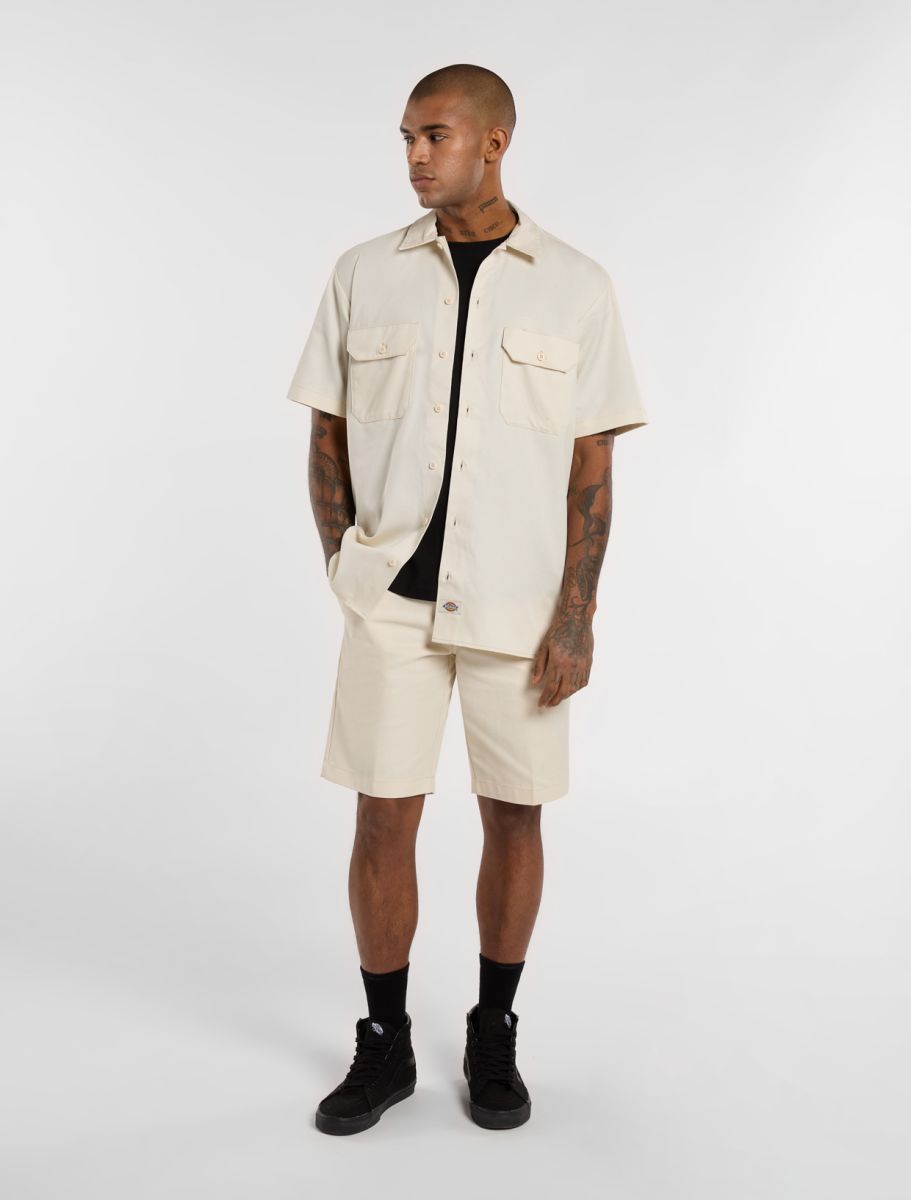 Dickies Short Sleeve Work Shirt wood as - Shop-Tetuan