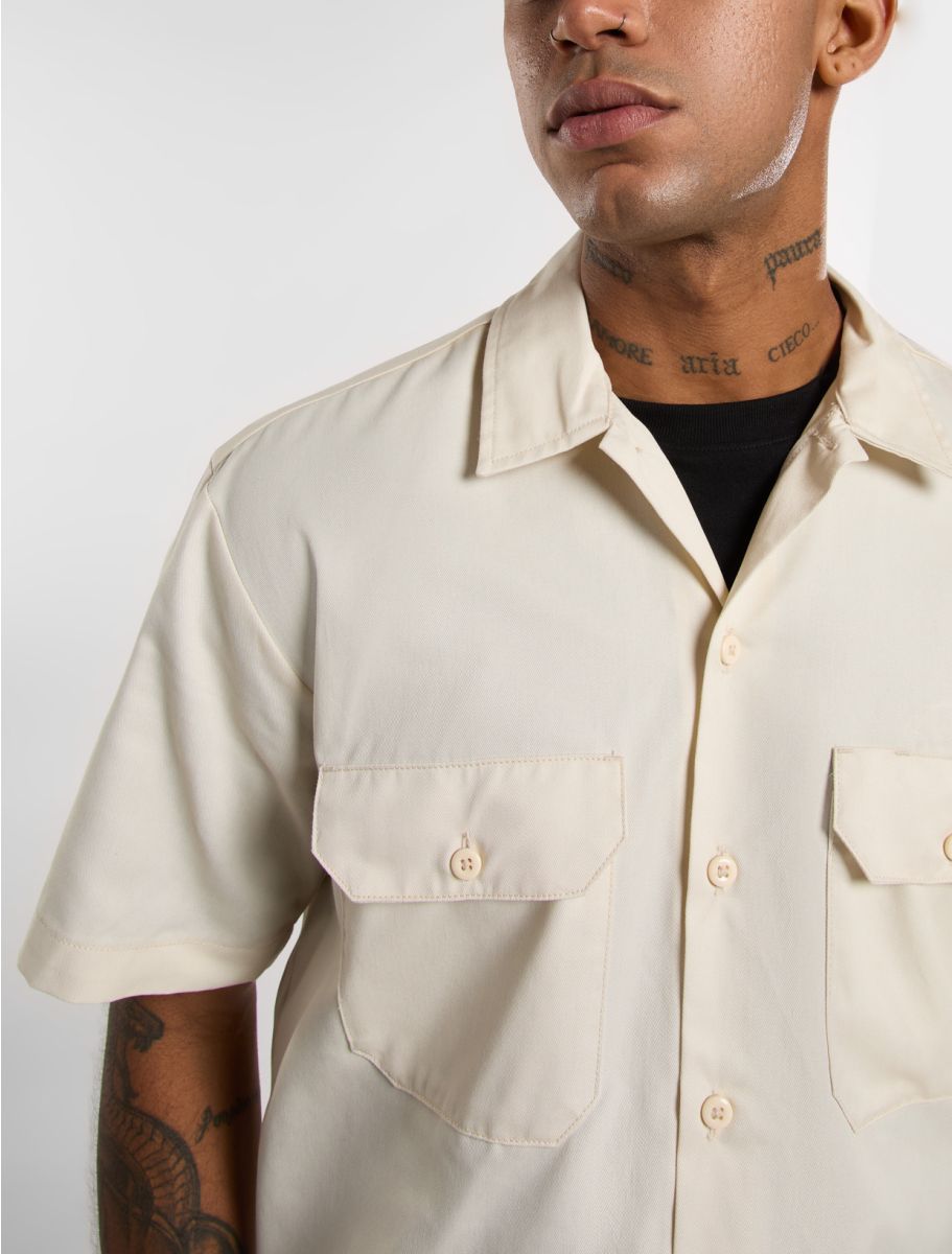 Dickies Short Sleeve Work Shirt wood as - Shop-Tetuan