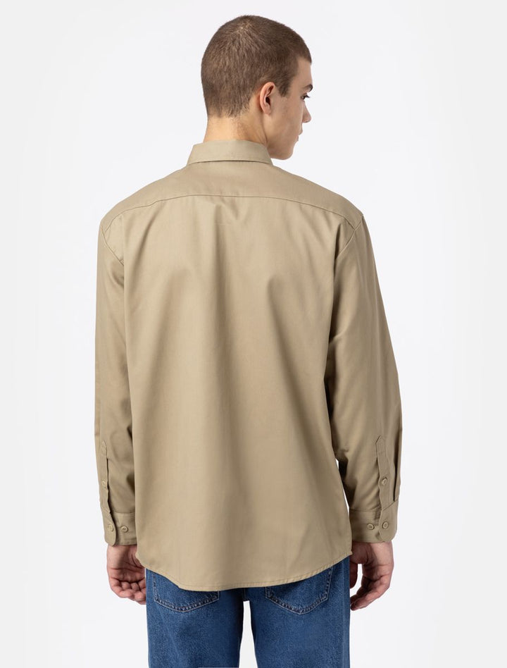 Dickies Work Shirt Long Sleeve Rec khaki - Shop-Tetuan