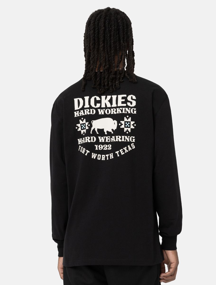 Dickies Hays long sleeve tee black - Shop-Tetuan