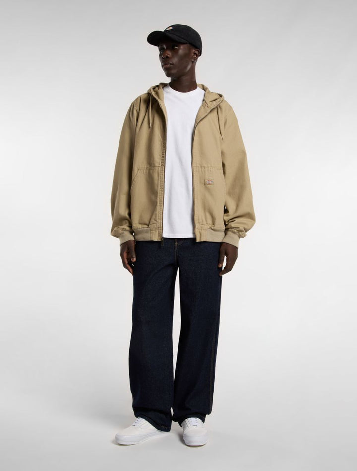 Dickies Duck Canvas Unlined Hooded Jacket desert sand - Shop-Tetuan