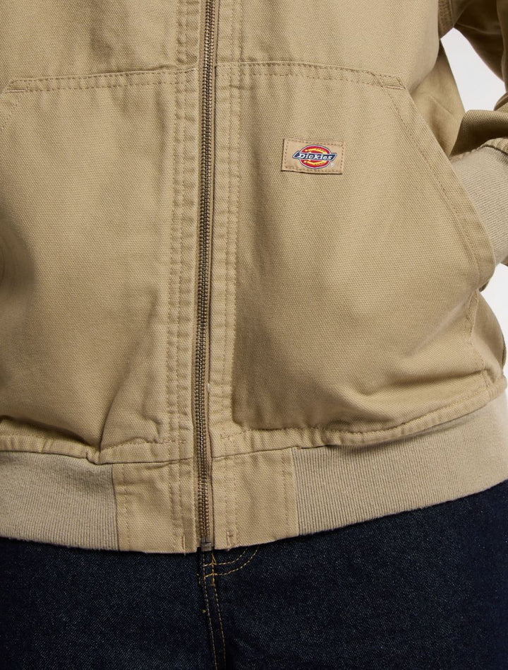 Dickies Duck Canvas Unlined Hooded Jacket desert sand - Shop-Tetuan
