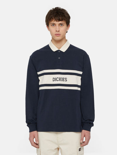 Dickies Yorktown Long Sleeve Rugby Shirt dark navy - Shop-Tetuan