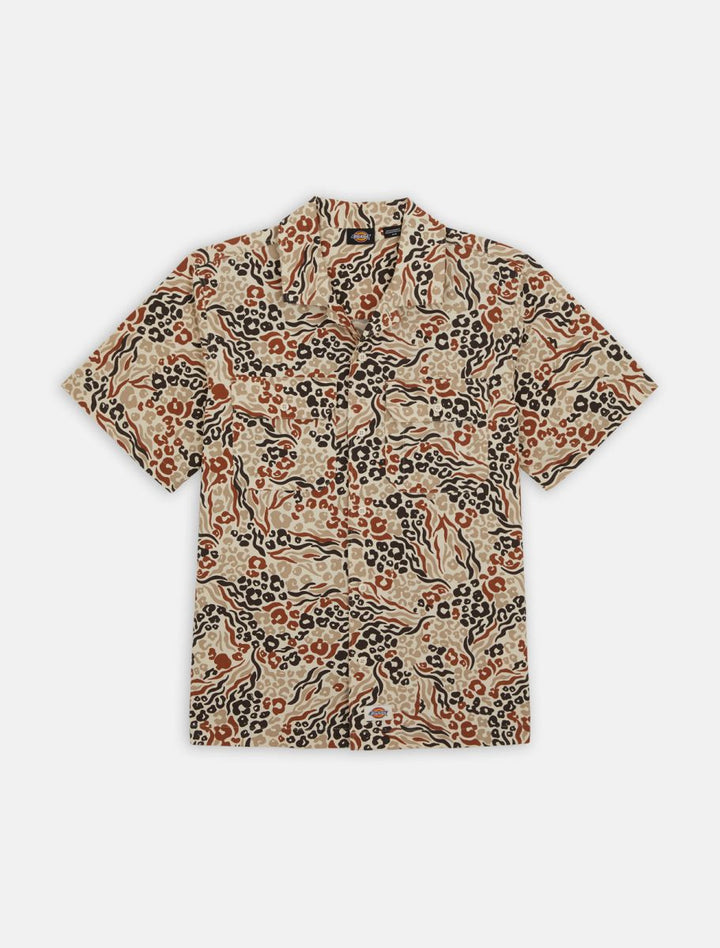 Dickies Saltville Short Sleeve Shirt Red Camouflage - Shop-Tetuan