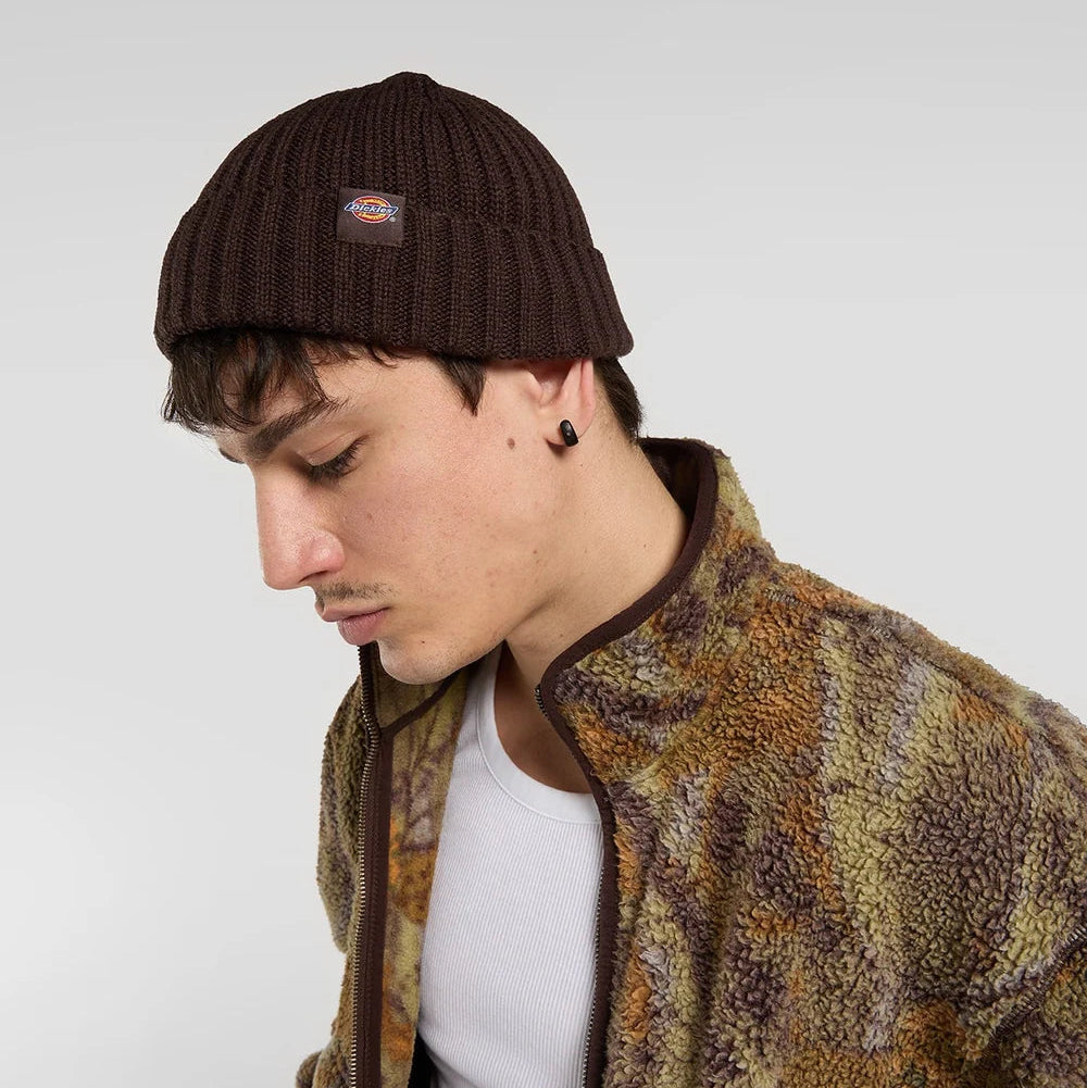 Dickies Lockwood Beanie Hat chocolate brown - Shop-Tetuan