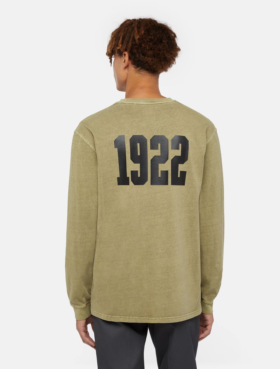 Dickies 817 l/s tee military green - Shop-Tetuan