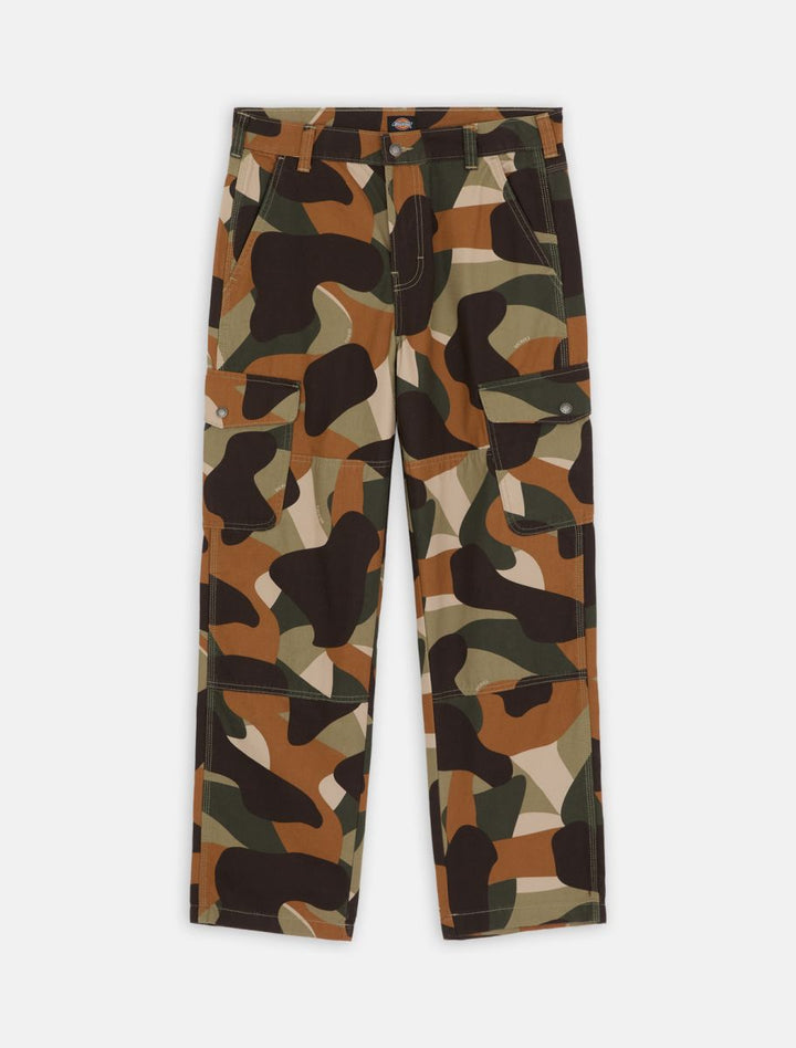 Dickies Duck Canvas Camo Cargo Trousers military green - Shop-Tetuan