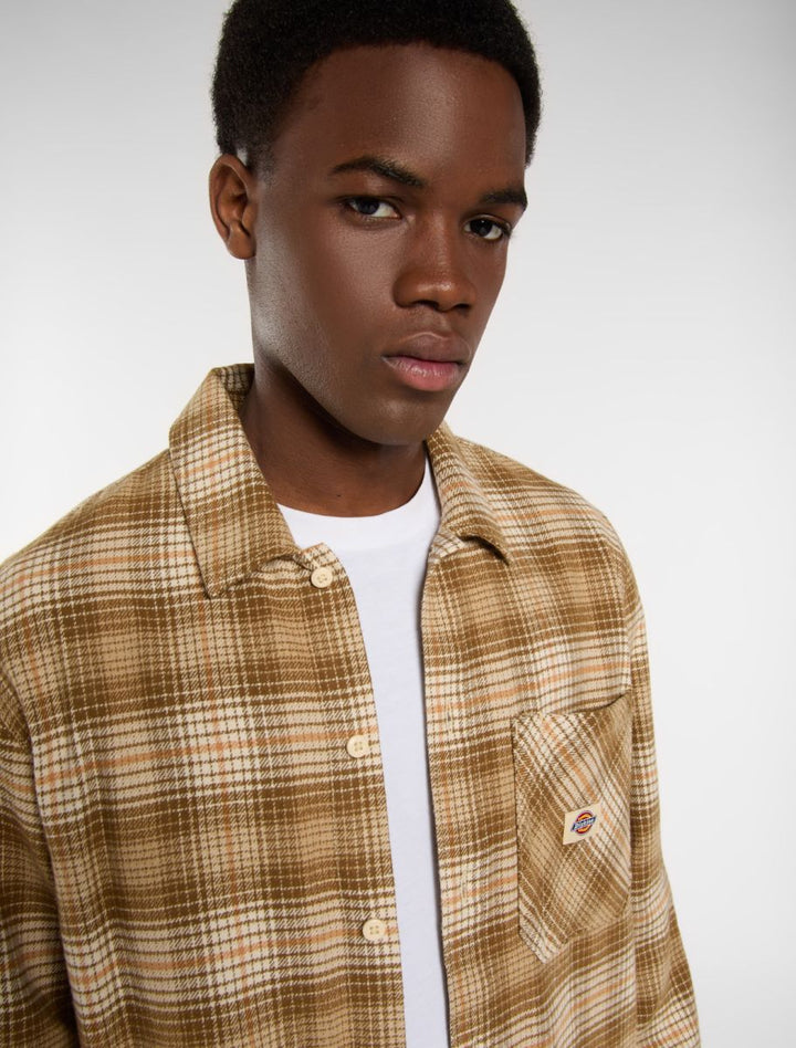 Dickies Forest Check Shirt wood ash - Shop-Tetuan