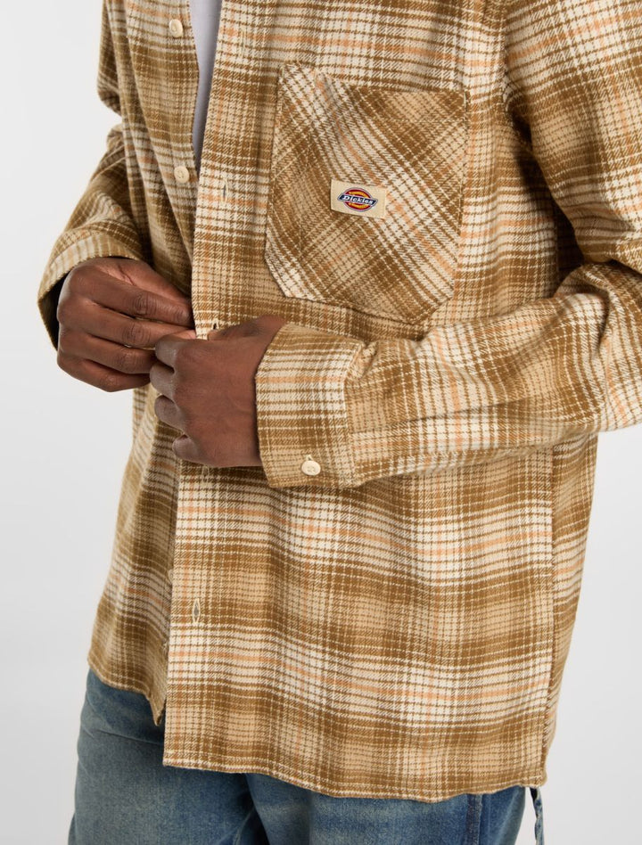 Dickies Forest Check Shirt wood ash - Shop-Tetuan