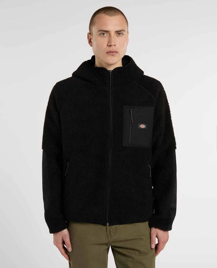 Dickies Central High Pile Hooded Fleece black