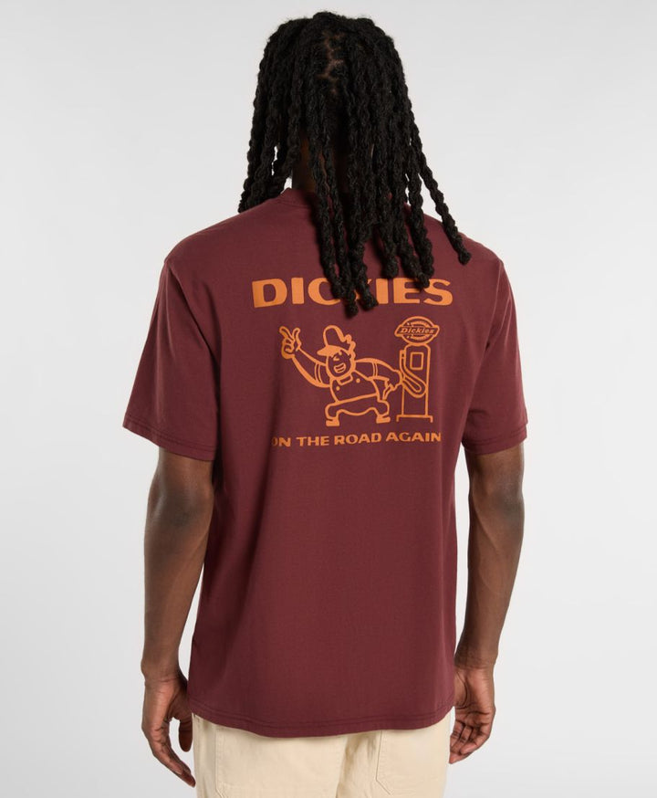 Dickies Burns Light Weight  Tee burgundy - Shop-Tetuan