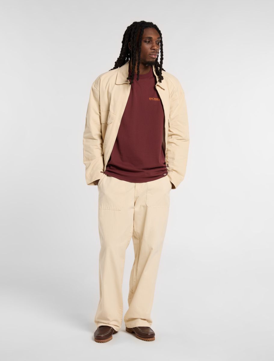 Dickies Burns Light Weight  Tee burgundy - Shop-Tetuan