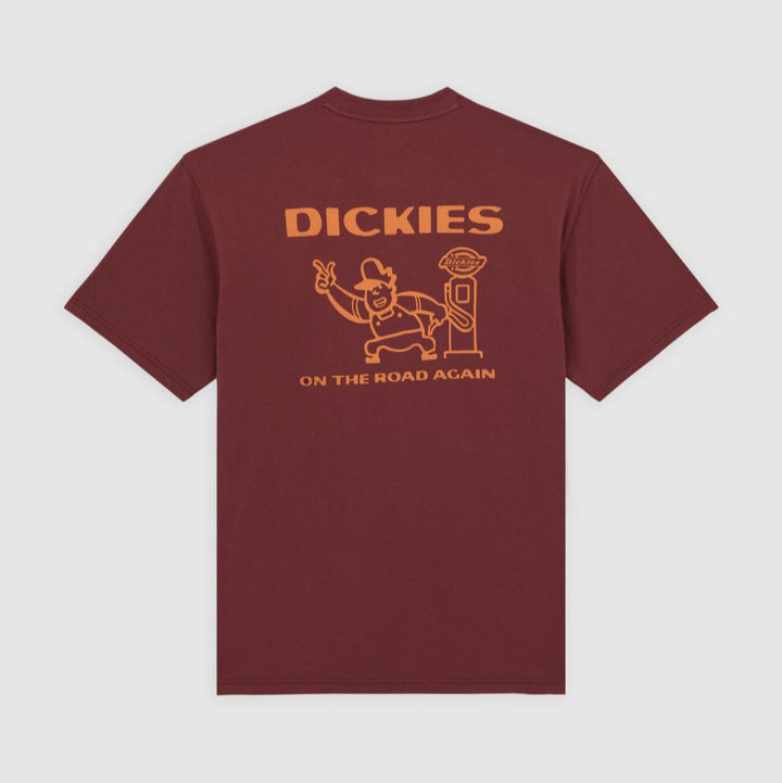 Dickies Burns Light Weight  Tee burgundy - Shop-Tetuan