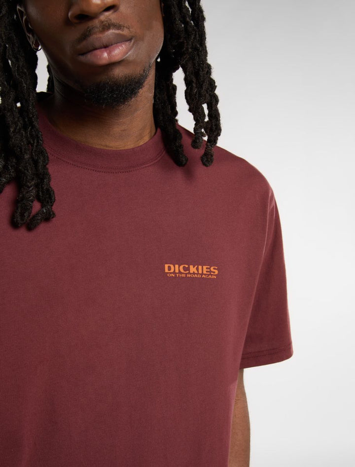 Dickies Burns Light Weight  Tee burgundy - Shop-Tetuan