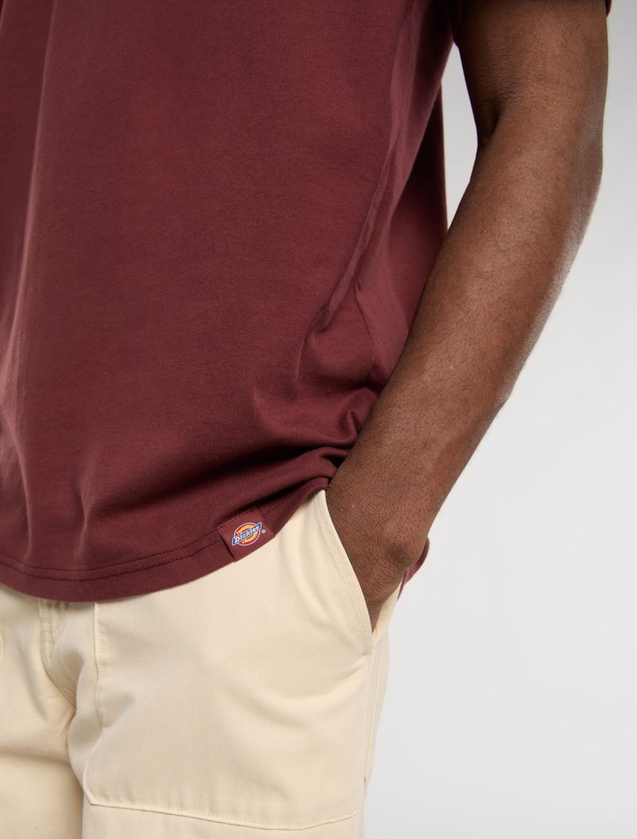 Dickies Burns Light Weight  Tee burgundy - Shop-Tetuan