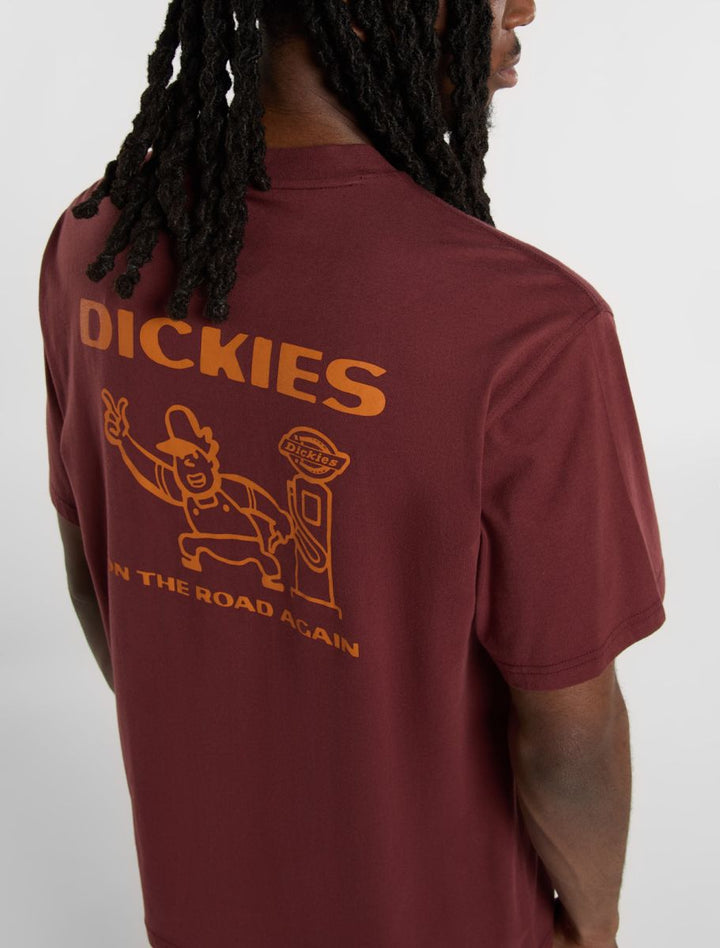Dickies Burns Light Weight  Tee burgundy - Shop-Tetuan