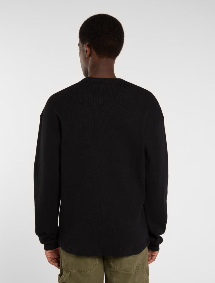 Dickies Heavy weight waffle long sleeve t-shirt black