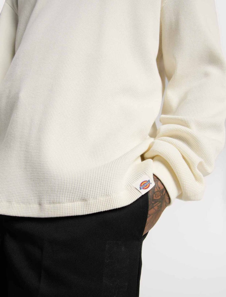 Dickies Heavy weight waffle long sleeve t-shirt beige - Shop-Tetuan