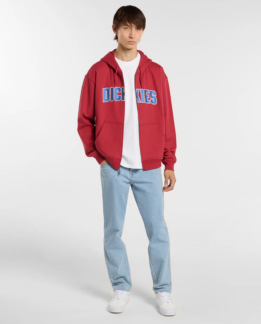 Dickies Aitkin Zip Pullover Hoodie garnet