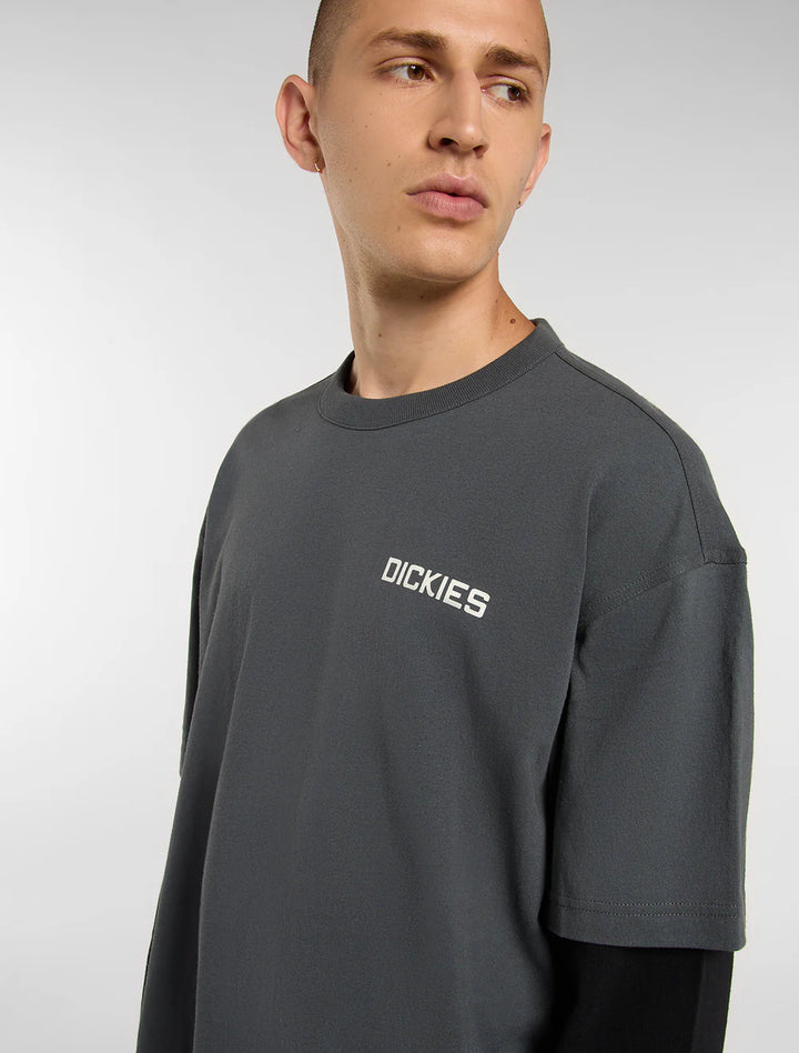 Dickies Payson 2-in-1 lightweight tee black - Shop-Tetuan