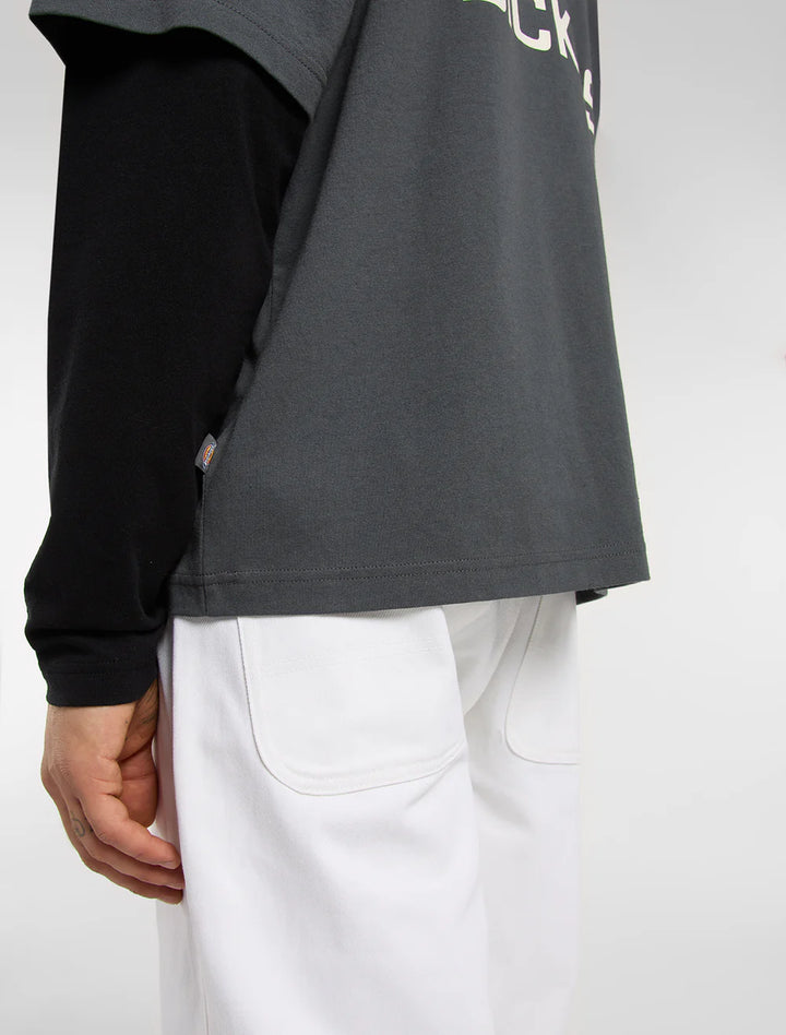 Dickies Payson 2-in-1 lightweight tee black - Shop-Tetuan