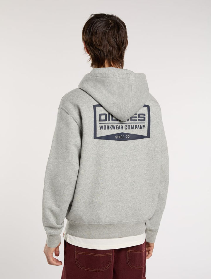 Dickies Bolivar full-zip hoodie grey melange