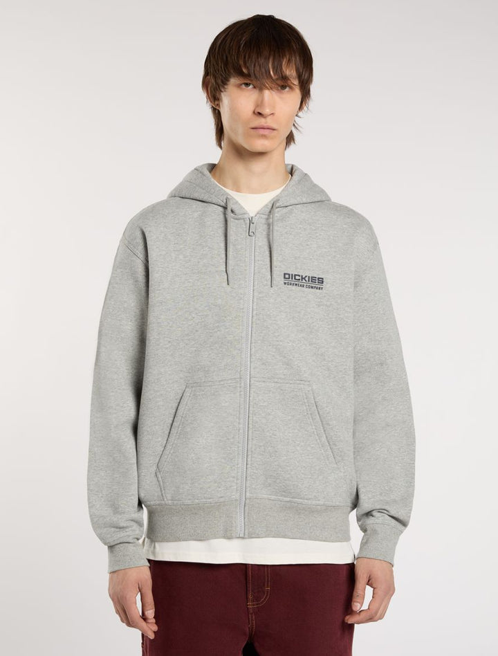 Dickies Bolivar full-zip hoodie grey melange