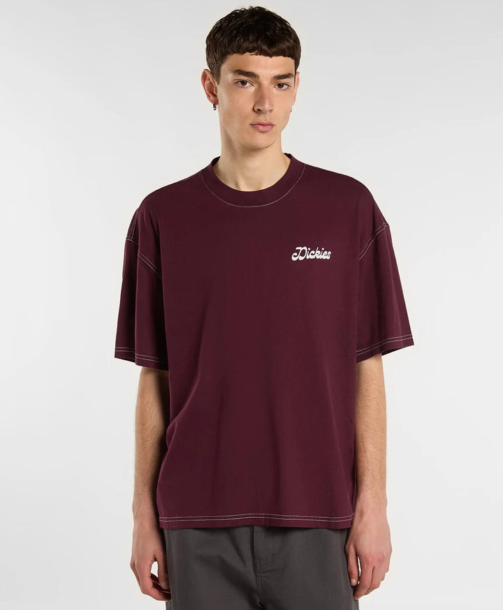 Dickies Cornville Midweight tee maroon