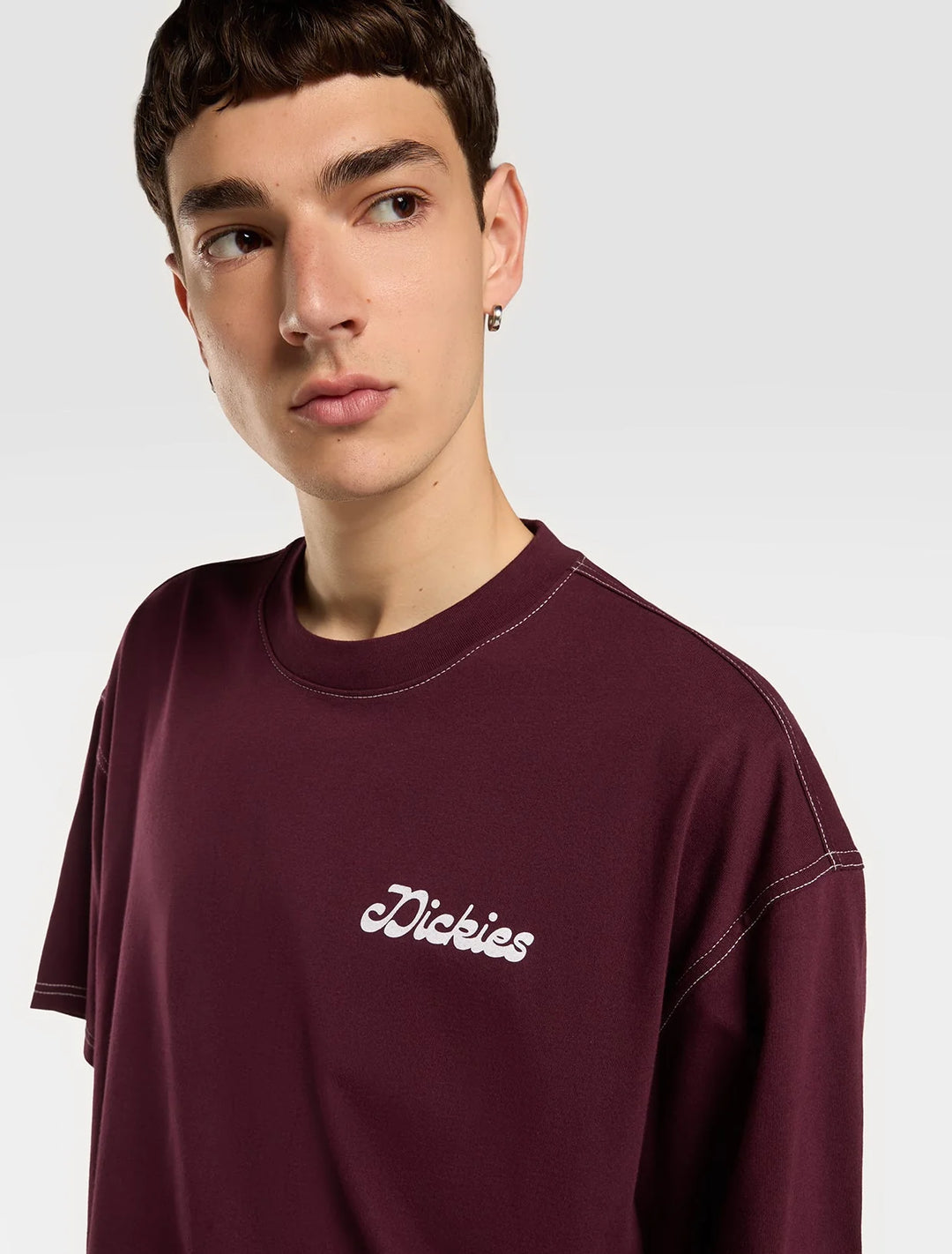 Dickies Cornville Midweight tee maroon