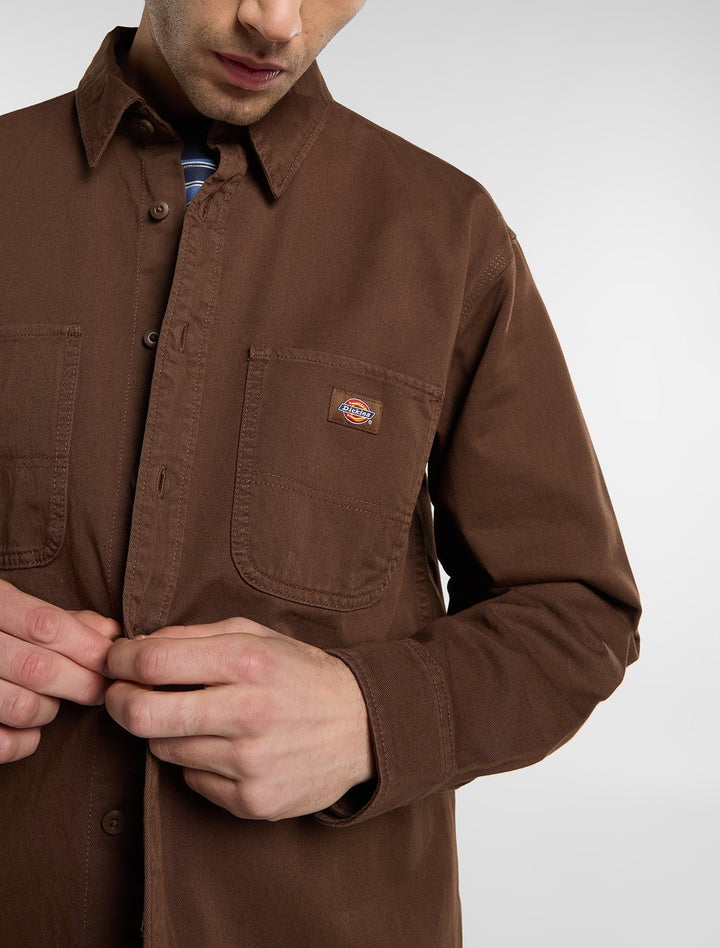 Dickies 247 Garment Dyed Work Shirt timber brown