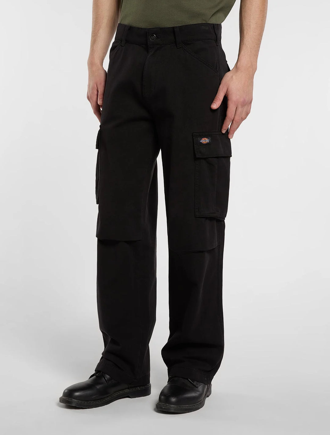 Dickies 247 loose straight garment dyed cargo pant black
