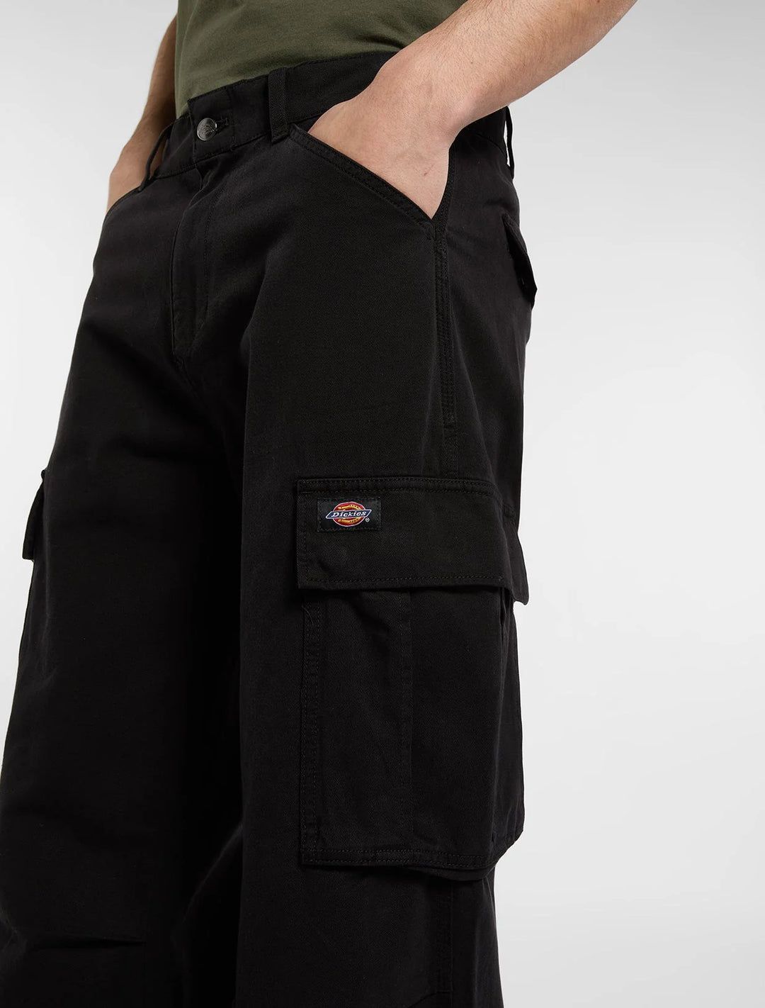 Dickies 247 loose straight garment dyed cargo pant black