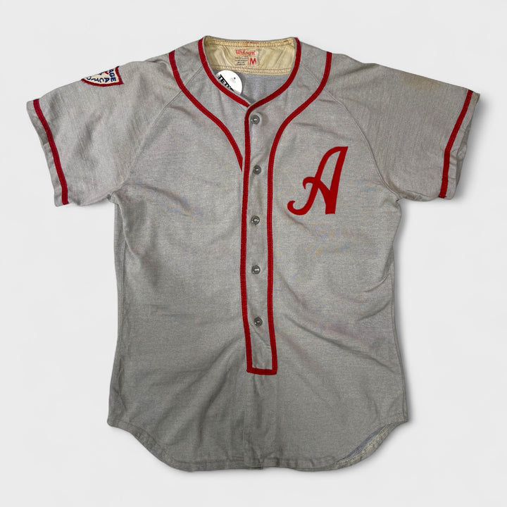 Wilson Vintage 60s Armatage Youth Action #47 Baseball Jersey grey/red M - Shop-Tetuan