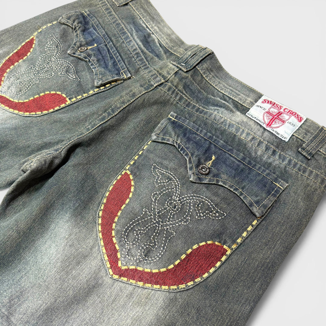 Swiss Cross Flap Pocket jeans dark wash 40x34 - Shop-Tetuan