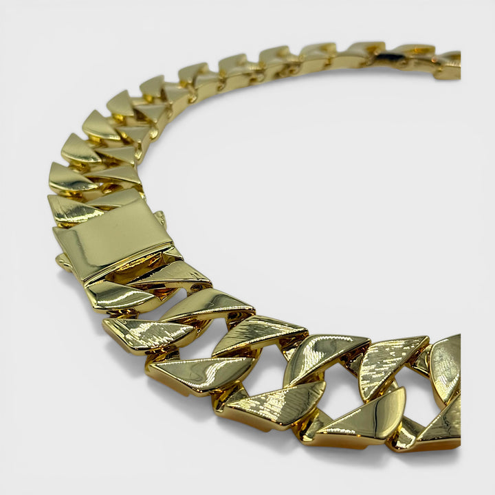 Chunky Curb Chain Necklace 24mm x 24INCH gold - Shop-Tetuan