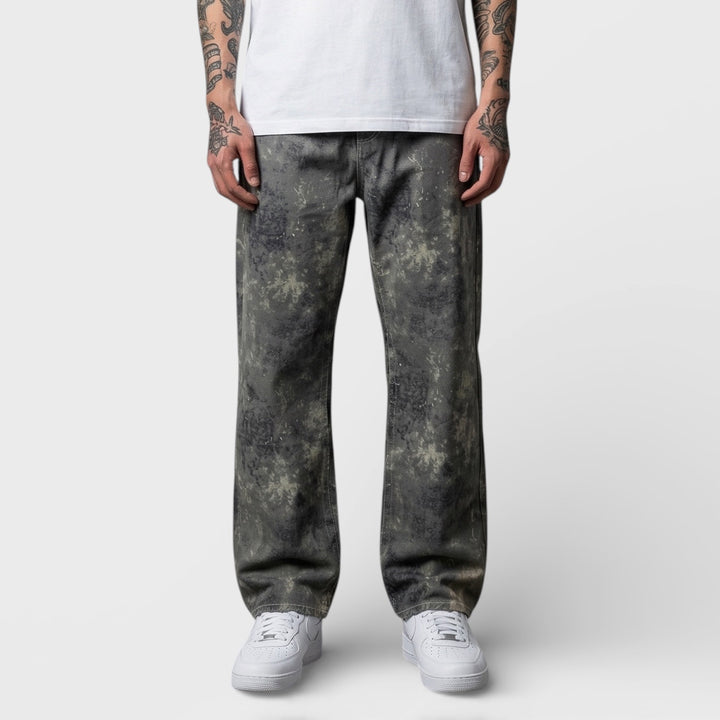 True Religion Vinny SN No Flap 34IN jeans tie dye camo printed wash - Shop-Tetuan