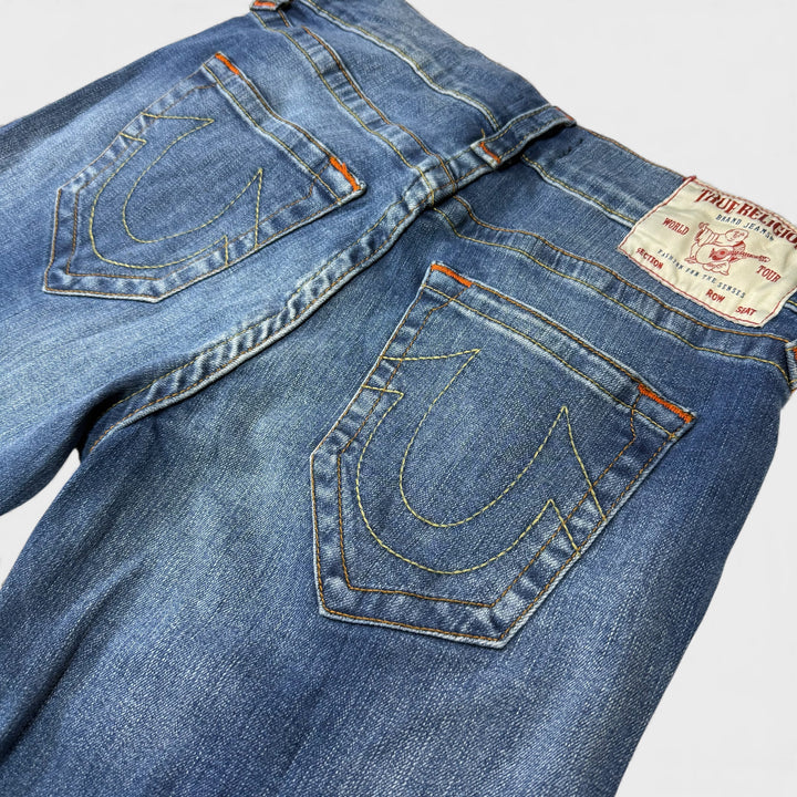 True Religion Geno Row Seat Relaxed Slim Skinny jeans blue 28 - Shop-Tetuan