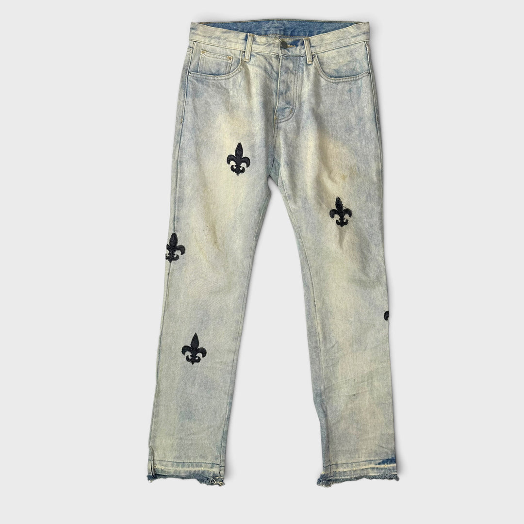 MNMI Fleur De Lis Vintage jeans washed blue 31
