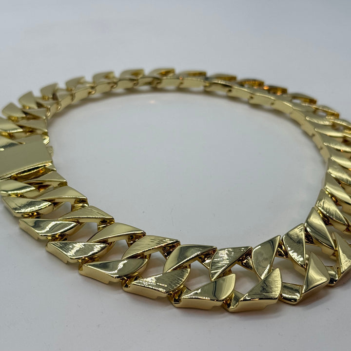 Chunky Curb Chain Necklace 24mm x 24INCH gold - Shop-Tetuan