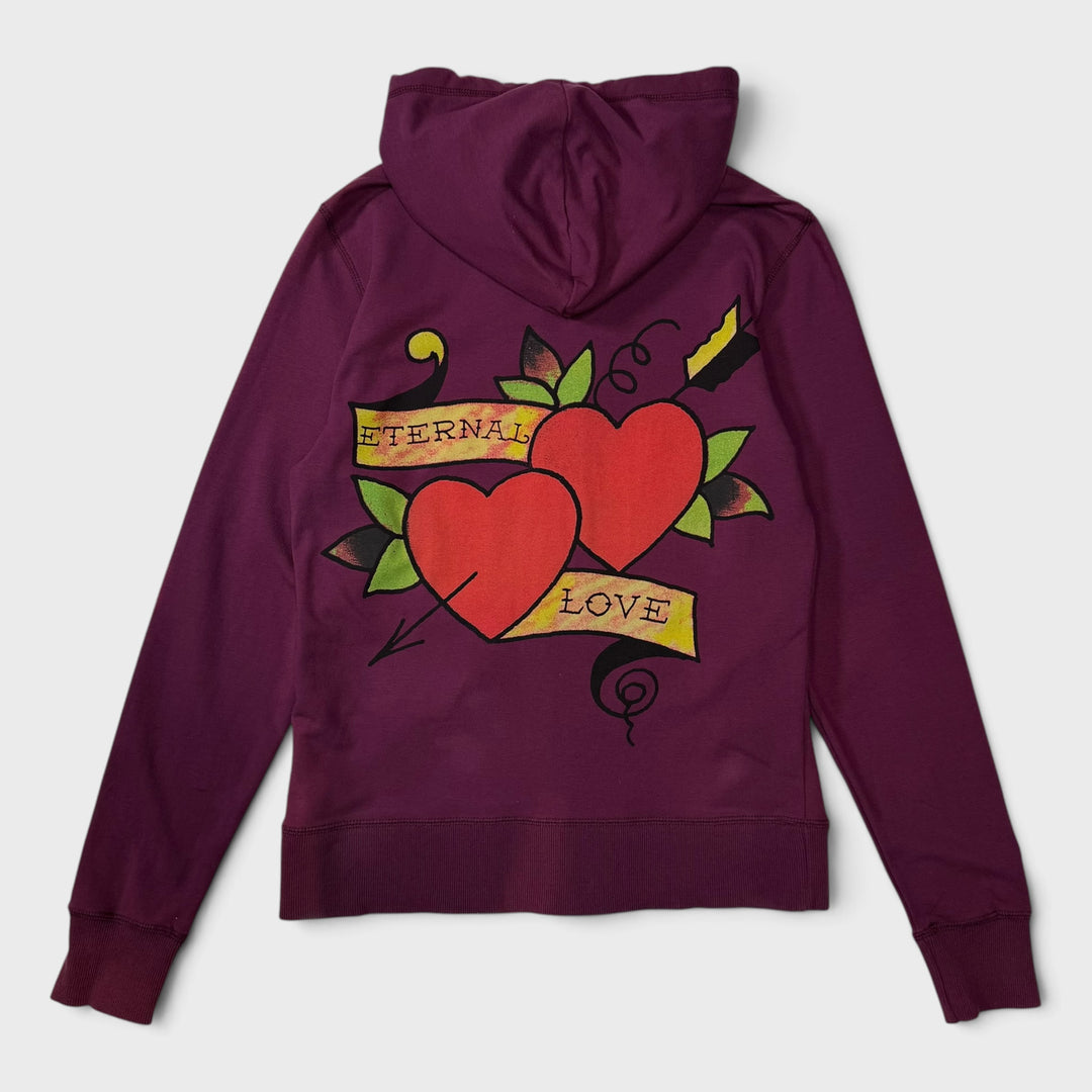 Ed Hardy Vintage Eternal Love burgundy S