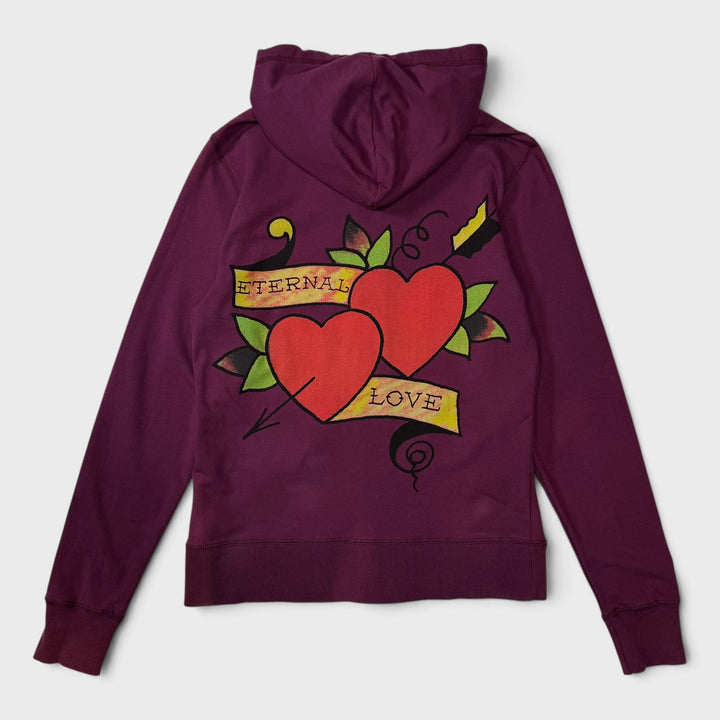 Ed Hardy Vintage Eternal Love burgundy S
