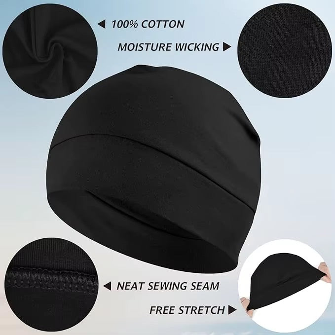Cotton Skull Cap charcoal