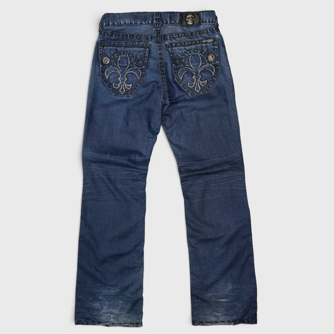 Laguna Beach Jean Co. Y2K Skull jeans  dark blue 34