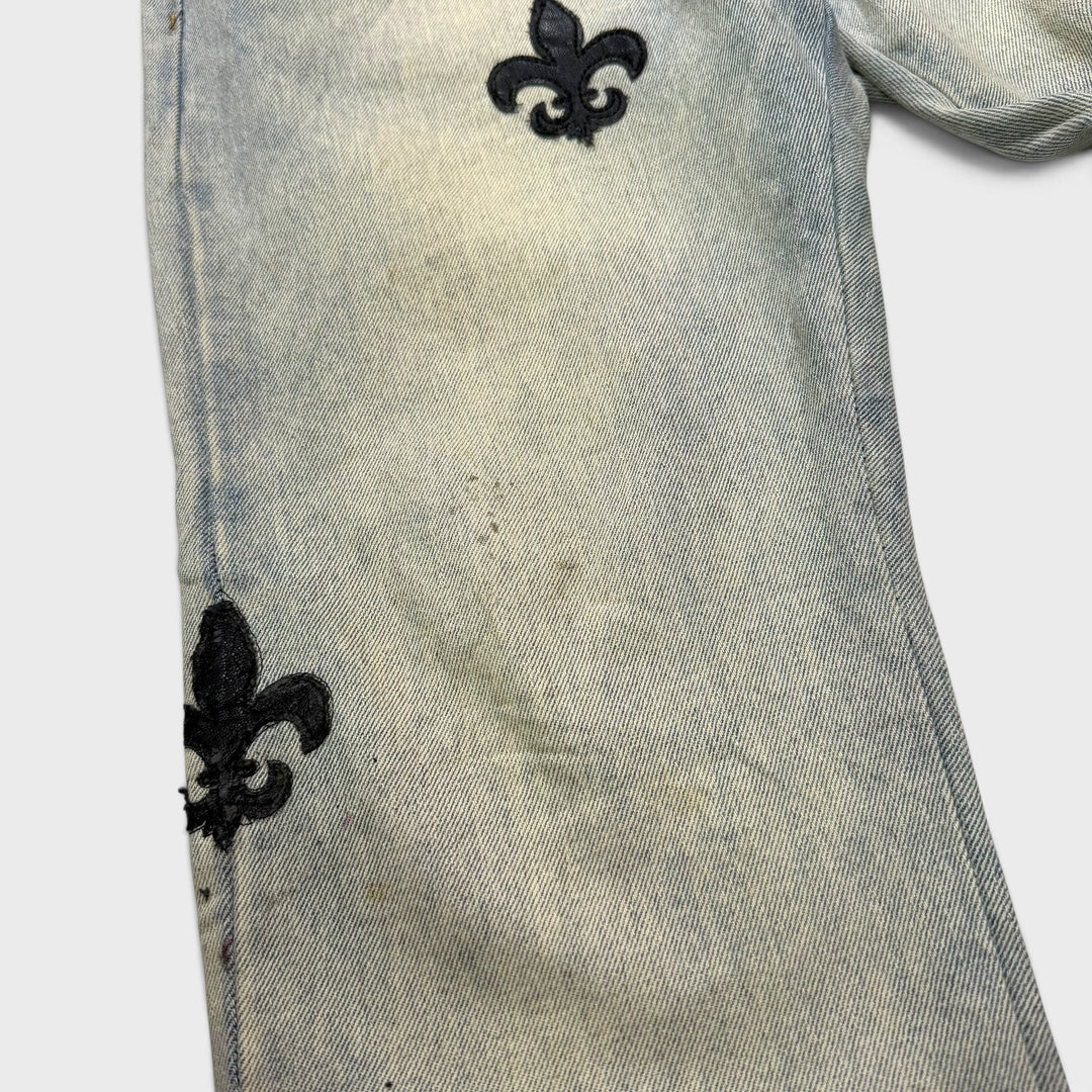 MNMI Fleur De Lis Vintage jeans washed blue 31